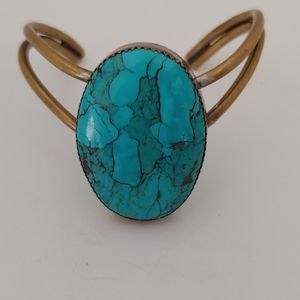 Turquoise cuff bracelet